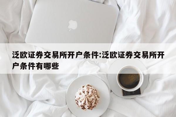 泛欧证券交易所开户条件:泛欧证券交易所开户条件有哪些
