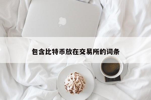 包含比特币放在交易所的词条